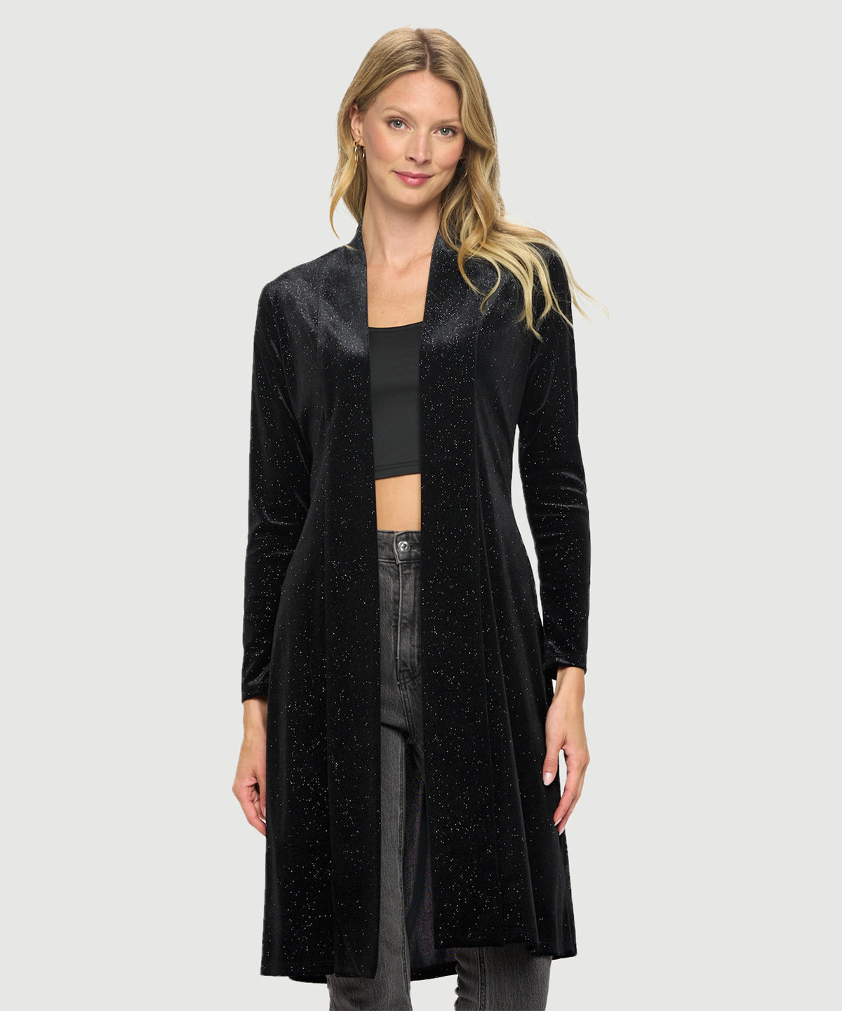 Shimmer L/S Long Duster Jacket