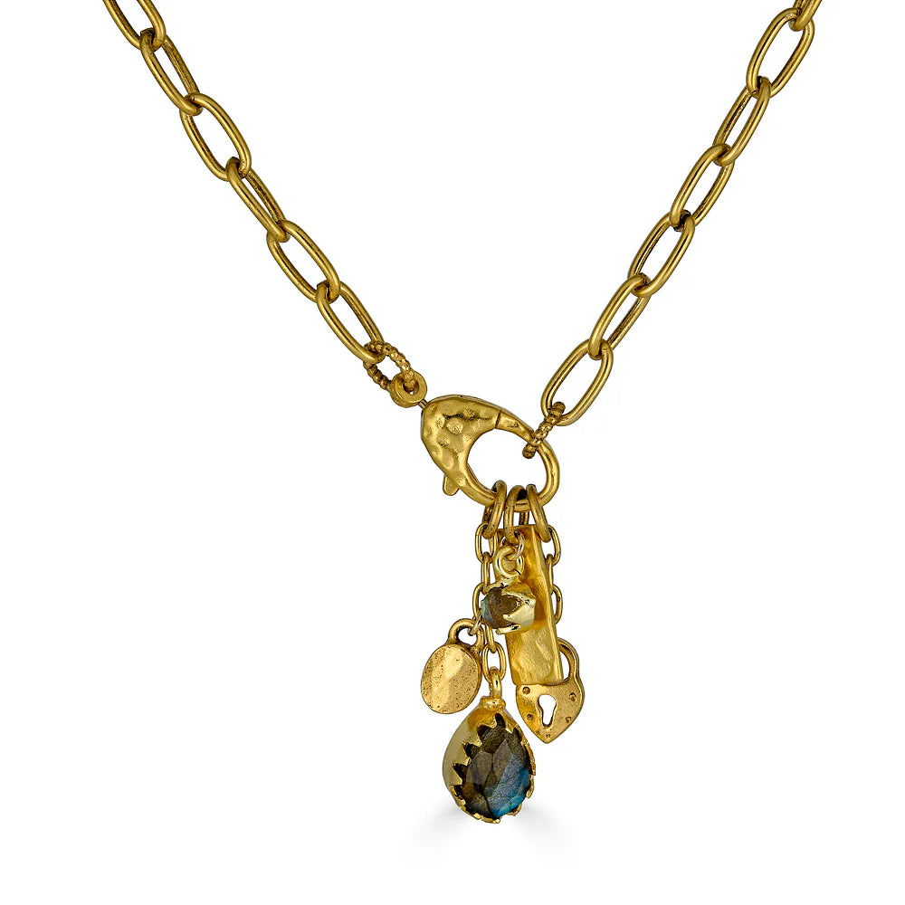Labradorite Talisman Drop Necklace 991