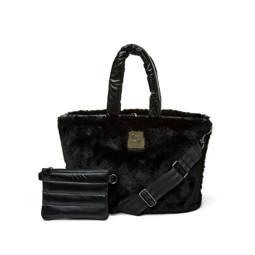 Duplex-Reverseable Faux Fur Tote