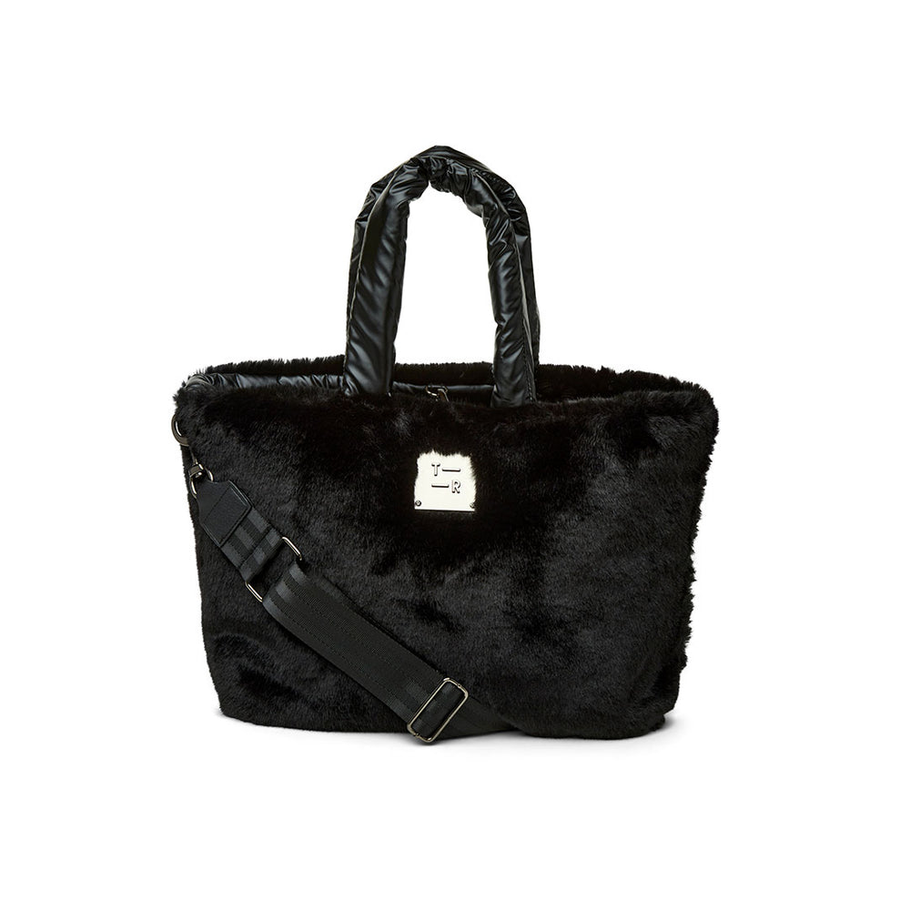 Duplex-Reverseable Faux Fur Tote