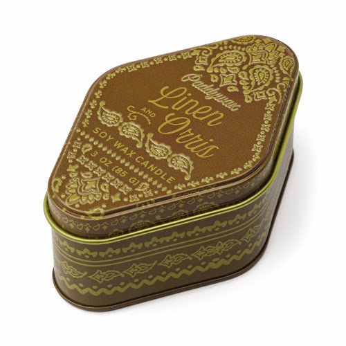 3.5oz Soy Wax Candle w/ Patterned Tin