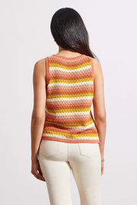 Cotton Racer Back Sleeveless Sweater