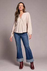 Front Placket Detail Blouse
