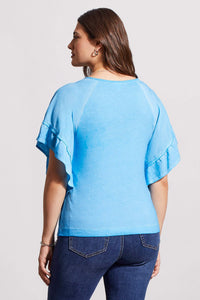 Raglan Top With Double Frill