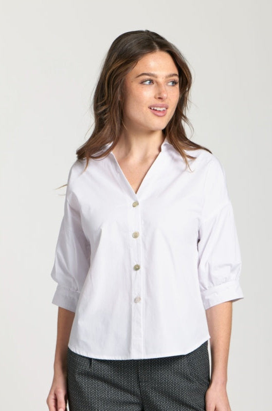 Shirt W/Blouson Sleeve