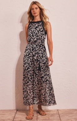 FLORAL BURNOUT BECCA DRESS S26