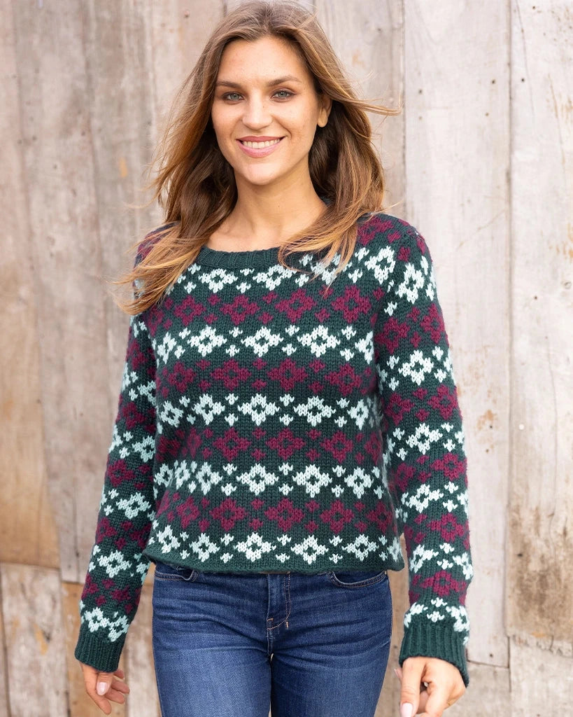 Shrunken Fair Isle Crew Chunky