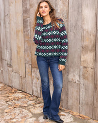 Shrunken Fair Isle Crew Chunky